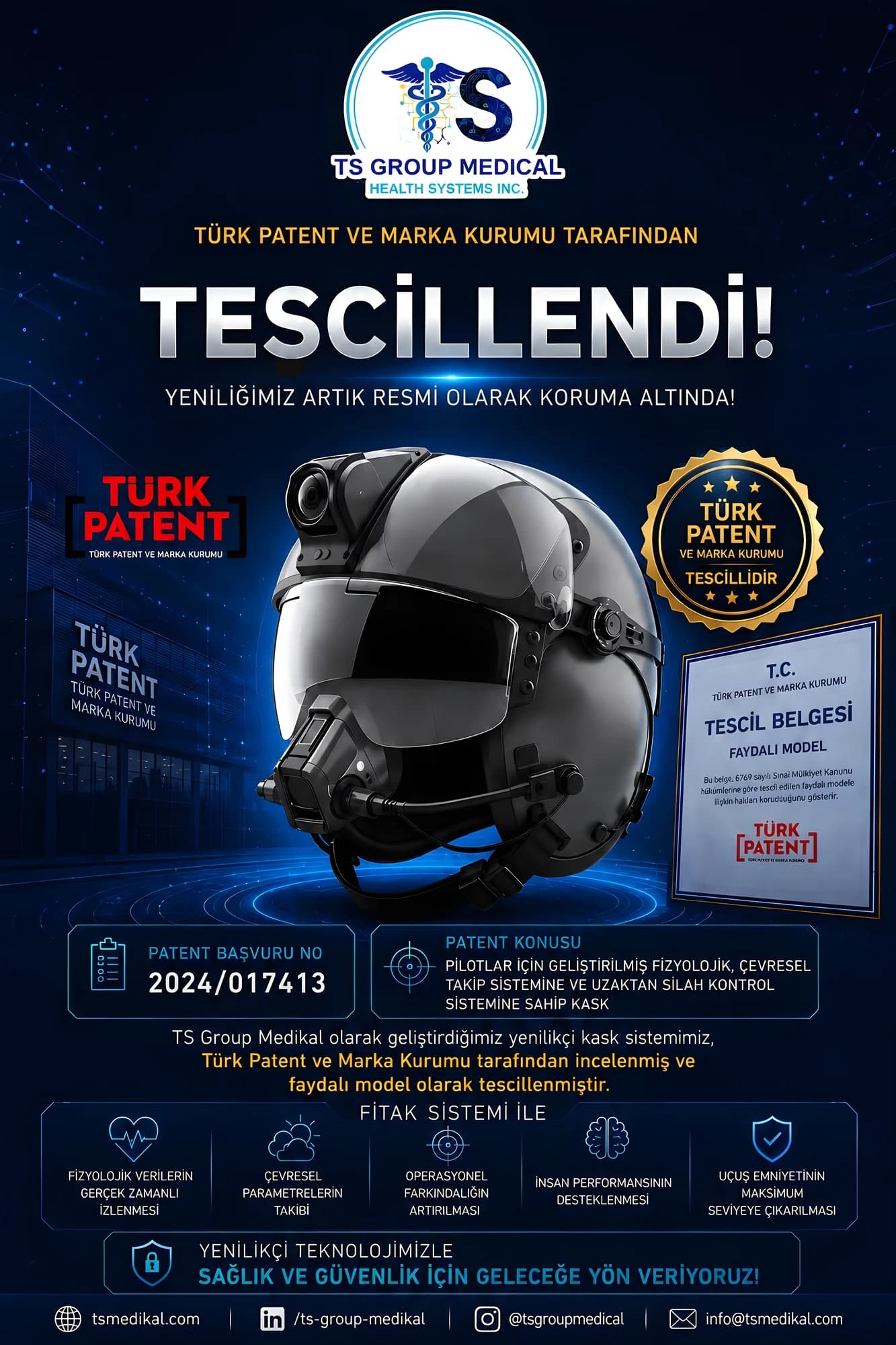 FİTAK Sistemi Türk Patent Faydalı Model Tescili ile Koruma Altına Alındı